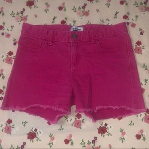 OLD NAVY dark pink shorts